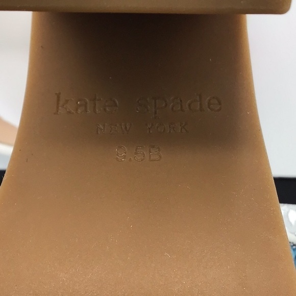 Kate Spade Grace Striped Raffia Platforms Size 9.5B.. - Picture 11 of 16